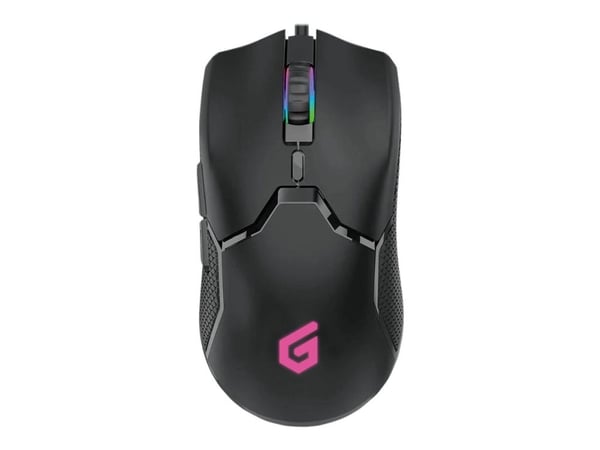 Conceptronic DJEBBEL05B 6D - Mus - ergonomisk - høyrehendt - optisk - 6 knapper - kablet - USB 2.0 - svart