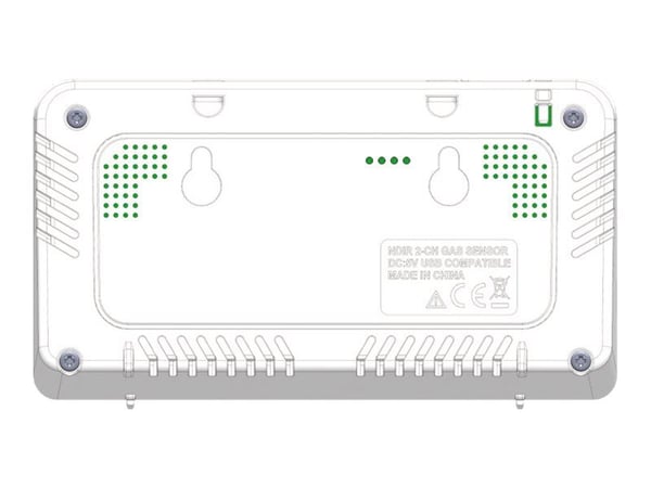 TFA AIRCO2NTROL 5000 - Thermo-hygro-CO2-måler - digital - hvit