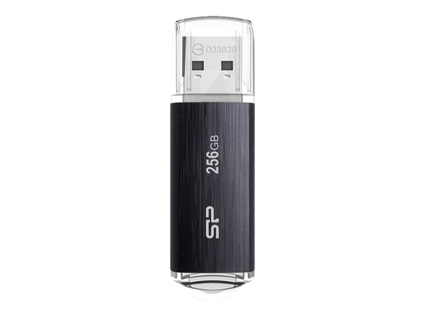 SILICON POWER Blaze B02 - USB-flashstasjon - 256 GB - USB 3.2 Gen 1 - svart