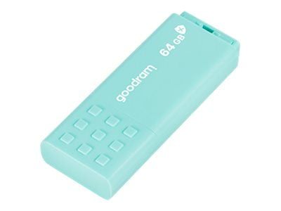 Goodram UME3, 64 GB, USB A-tyyppi, 3.2 Gen 1 (3.1 Gen 1), 60 MB/s, Suojus, Turkoosi Goodram UME3, 64 GB, USB A-tyyppi, 3.2 Gen 1 (3.1 Gen 1), 60 MB/s, Suojus, Turkoosi