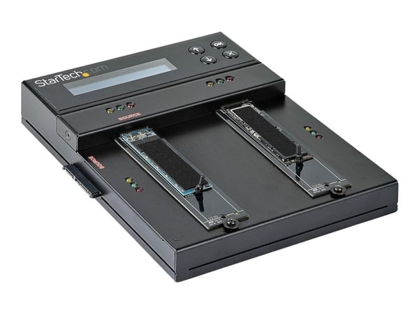 StarTech Standalone M.2 SATA & M.2 NVMe Duplicator and Eraser, HDD/SSD Cloner & Wiper for M.2 PCIe AHCI/NVMe, M.2 SATA, 2.5/3.5" SATA Drives, Exter...