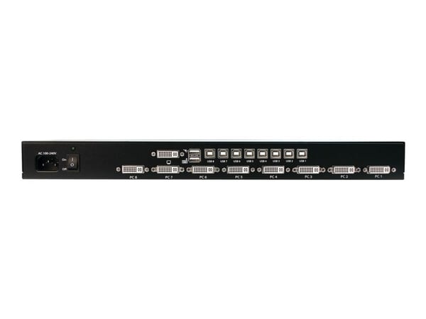 StarTech.com SV831DVIU, 1920 x 1200 pikseliä, Telineasennus, 1U, Musta