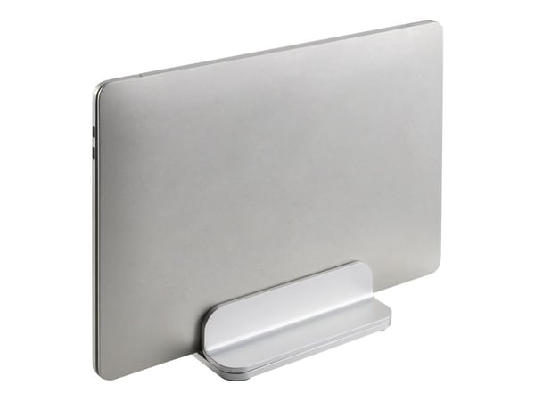 DELTACO Office ARM-0532 - Ställ - för bärbar dator/surfplatta - sandblästrat, anodiserat aluminium, plast - silver - skärmstorlek: 11"-17" - skrivbord