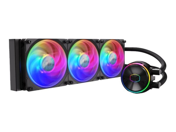Cooler Master MasterLiquid PL360 FLUX - Væskekjølesystem for prosessor - Radiatorstørrelse: 360 mm - (for: LGA1156, AM2, AM2+, AM3, LGA1155, AM3+, ...