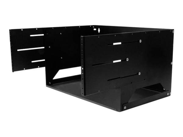 Startech 4U Open Frame Wall Mount Network Rack w/ Built in Shelf - 2-Post Adjustable Depth (12" to 18") Equipment Rack - 75.2lbs (WALLSHELF4U) - St...