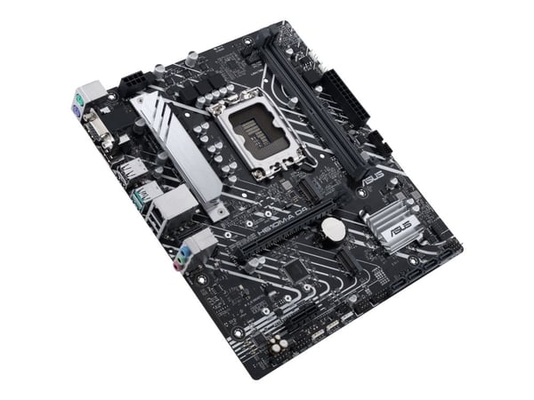 ASUS PRIME H610M-A D4-CSM - Hovedkort - micro ATX - LGA1700-sokkel - H610 Chipset - USB 3.2 Gen 2, USB 3.2 Gen 1 - Gigabit LAN - innbygd grafikk (C...