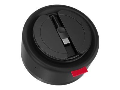 Lenovo Go - Høyttalende håndfri telefon - kablet - USB-C - tordensvart, stormgrå - Certified for Microsoft Teams
