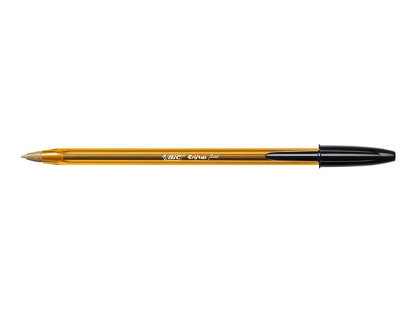 BIC Cristal Fine - Kulepenn - svart - 0.8 mm - fin (en pakke 50)