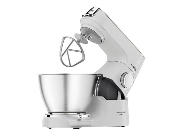 Kenwood Titanium Chef Baker KVC65.001WH - Kjøkkenmaskin - 1200 W - white/champagne cream