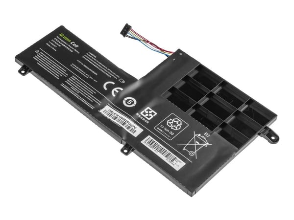 Green Cell - Batteri til bærbar PC (tilsvarer: Lenovo L14L2P21, Lenovo L14M2P21) - litiumpolymer - 2-cellers - 3150 mAh - svart - for Lenovo Yoga 5...