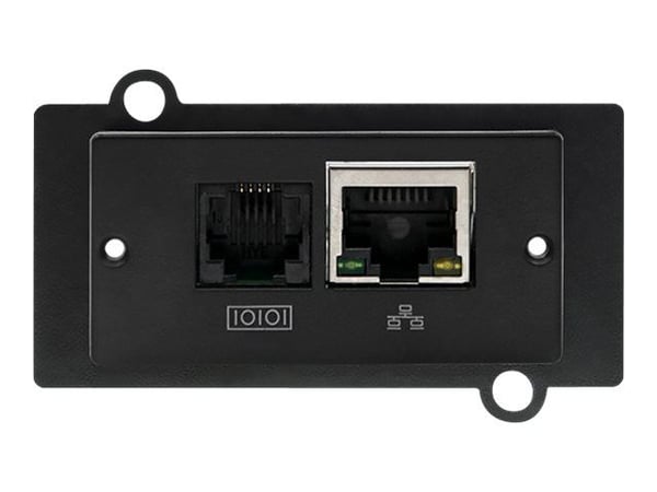 Qoltec SNMP-moduuli keskeytymättömään virtalähteeseen - sovitin fjernadministration - 10/100 Ethernet x 1 - P/N: 53042, 53043, 53044, 53920, 53925,...