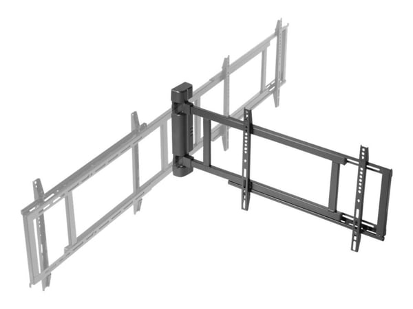 Multibrackets M Motorized Swing Mount X-Large (RF) - Monteringssett (svingarm) - for LCD-TV - metall - svart - skjermstørrelse: 43"-75" - veggmonte...