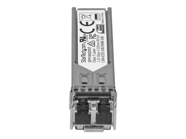 Startech MSA Uncoded Compatible SFP Module, 1000BASE-ZX, 1GbE Single Mode (SMF) Fiber Optic Transceiver, 1GE Gigabit Ethernet SFP, LC Connector, 70...