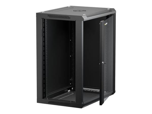 Netrack - Kotelo - seinäasennettava - musta - 15U - 19"