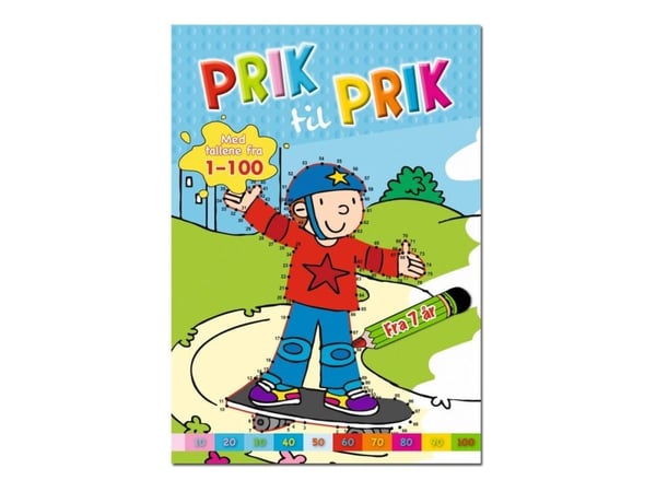 Med tallene fra 1-100 - Prik til prik - fargeleggings- / aktivitetsbok