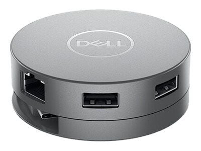 Dell Mobile Adapter DA310 - Flerportsadapter - USB-C - VGA, HDMI, DP, USB-C - 1GbE