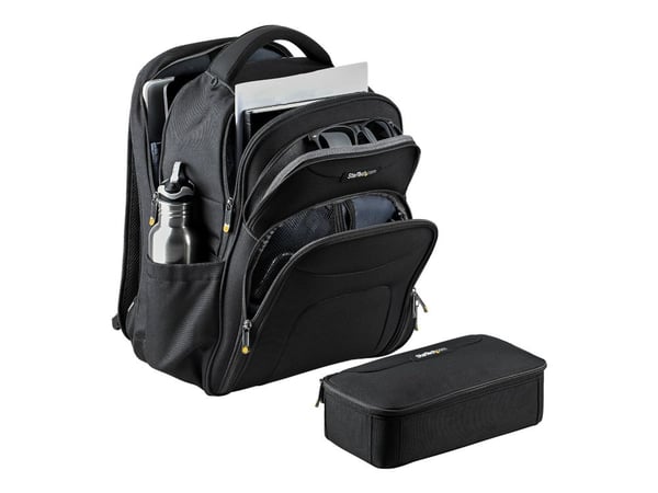 StarTech.com 17.3" Laptop Backpack with Removable Accessory Organizer Case - Professional IT Tech Backpack for Work/Travel/Commute - Ergonominen ti...