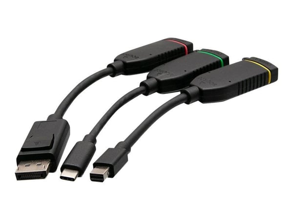 C2G C2G30028, HDMI, Mini DisplayPort, DisplayPort, USB-C, Musta