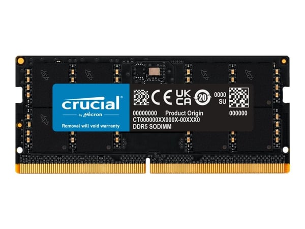 Crucial - DDR5 - modul - 32 GB - SO DIMM 262-pin - 4800 MT/s / PC5-38400 - CL40 - 1.1 V - ej buffrad - icke ECC
