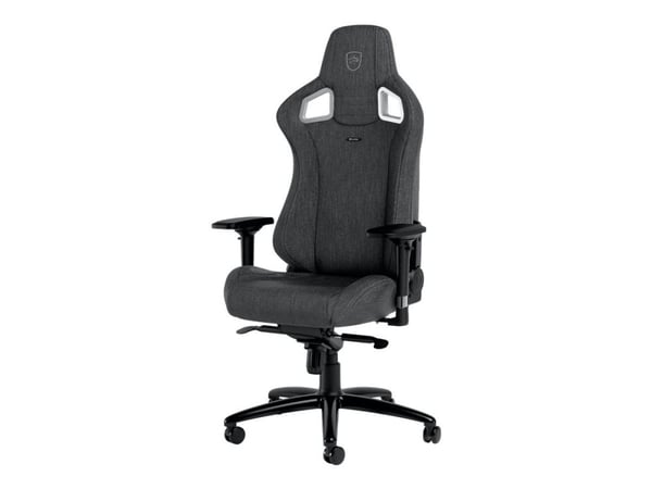 Noblechairs EPIC TX - Stol - ergonomisk - armlener - T-formet - tipping - aluminium, polyuretan, stoff, minneskumplast, nylon/polyetylen, kaldskum,...