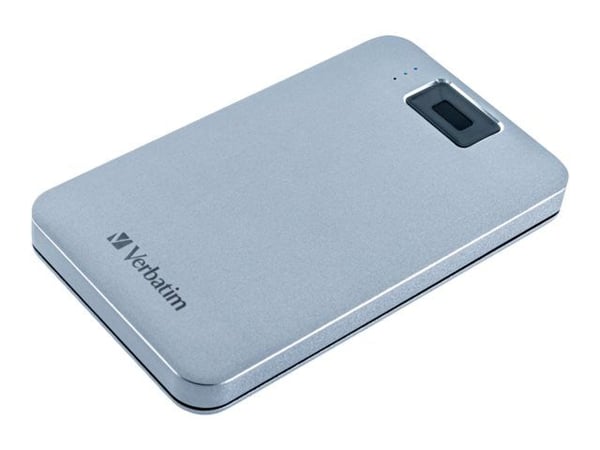 Verbatim Executive Fingerprint Secure - Hårddisk - krypterat - 1 TB - extern (portabel) - USB 3.2 Gen 1 (USB-C kontakt) - 256 bitars AES