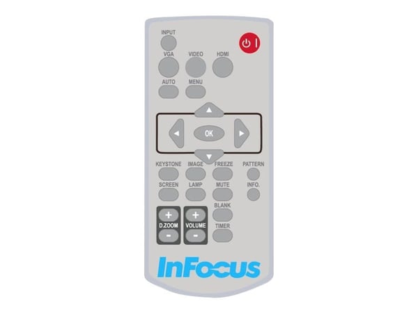 InFocus - Fjernkontroll - for InFocus IN1034, IN1049; Advanced LCD Series IN1004, IN1036, IN1044, IN1059
