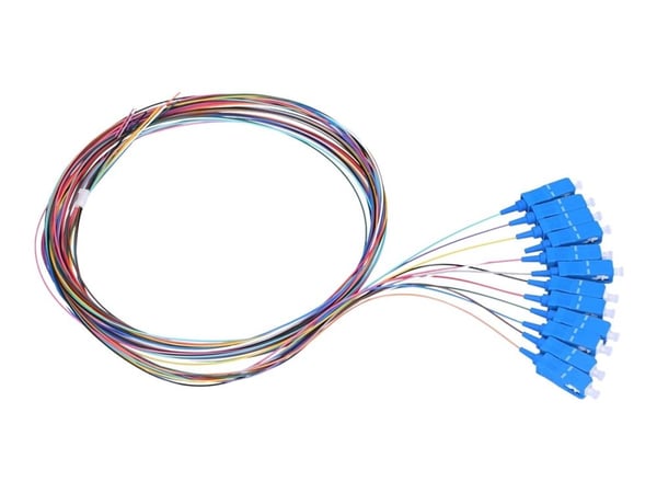 Extralink - Grisehale - SC/UPC-enkeltmodus (hann) - 1 m - fiberoptisk - G.657.A1 - 12 colors
