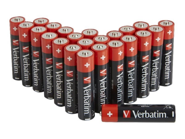 Verbatim ALKALINE BATTERY AAA - Pakke med 24 stk