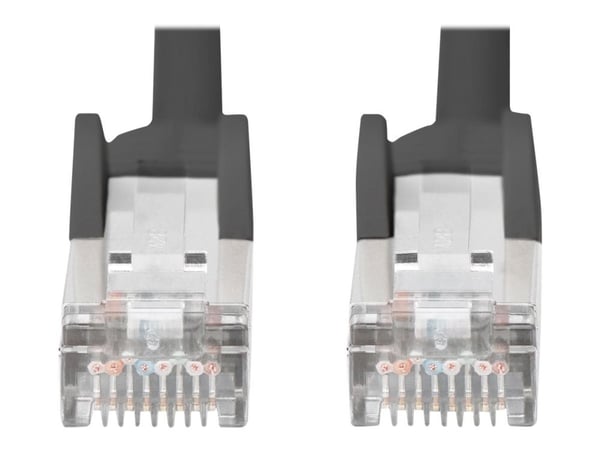 DIGITUS - Koblingskabel - RJ-45 (hann) til RJ-45 (hann) - 5 m - SFTP, PiMF - CAT 6 - halogenfri, formstøpt, uten hindringer - svart