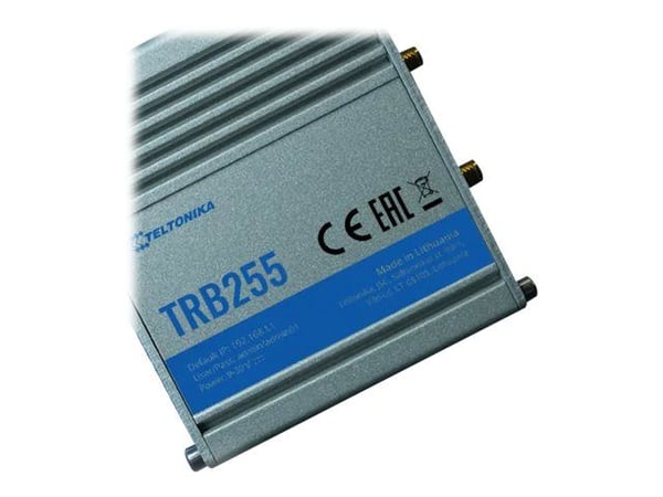 Teltonika TRB255 - Gateway - 100Mb LAN, RS-232, RS-485 - LTE - 4G - DC-strøm