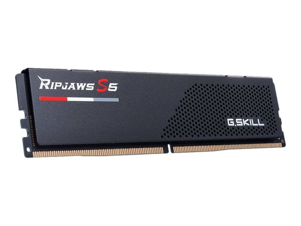 G.Skill Ripjaws S5 - DDR5 - sett - 32 GB: 2 x 16 GB - DIMM 288-pin - 5600 MT/s / PC5-44800 - CL40 - 1.2 V - ikke-bufret - ikke-ECC - matt svart