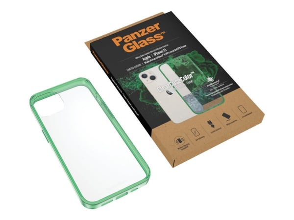PanzerGlass 0334, Suojus, Apple, Apple - iPhone 13, 15,4 cm (6.06"), Vihreä