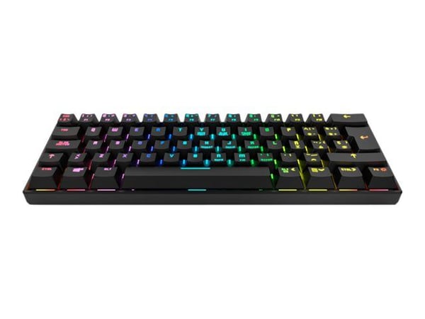 Krom Kluster, Mini, USB + Bluetooth, Mekaaninen, RGB LED, Musta