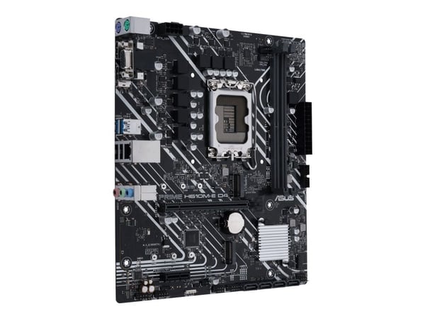 ASUS PRIME H610M-E D4-CSM - Hovedkort - micro ATX - LGA1700-sokkel - H610 Chipset - USB 3.2 Gen 2, USB 3.2 Gen 1 - Gigabit LAN - innbygd grafikk (C...