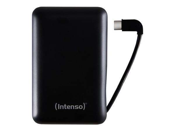 Intenso XC10000 - Strømbank - 10000 mAh - 3 A - 2 utgangskontakter (USB, USB-C) - svart