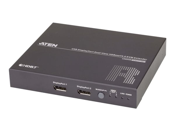 ATEN CE 924 - Fjern- og lokal enhet - KVM / lyd / seriell / USB-svitsj - USB, RS-232, DisplayPort, HDBaseT 2.0 - USB - opp til 150 m