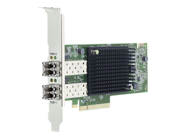 Lenovo ThinkSystem Emulex LPe32002 V2 - Vertbussadapter - PCIe 4.0 x8 lav profil - 32Gb Fibre Channel Gen 7 (Short Wave) x 2 - for ThinkSystem SR63...
