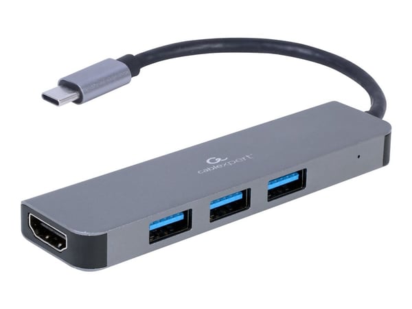 Cablexpert A-CM-COMBO2-01 - Dokkingstasjon - USB-C 3.2 - HDMI