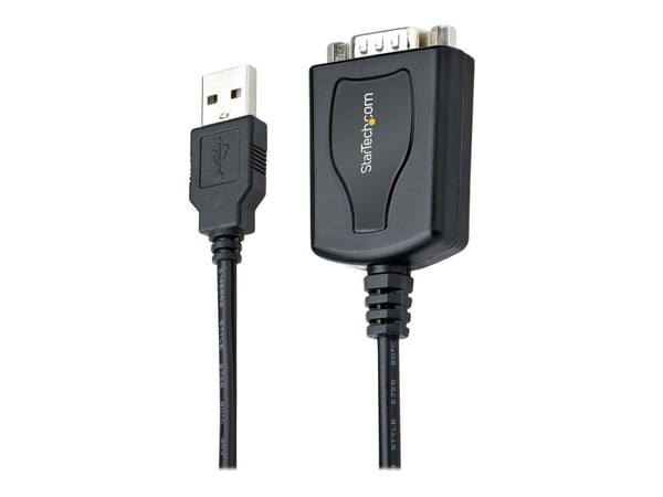 StarTech.com 3ft (1m) USB-sarjakaapeli COM-portin pidikkeellä, DB9 uros RS232 USB-muunnin, USB-sarjasovitin PLC:lle/tulostimelle/skannerille - Prol...