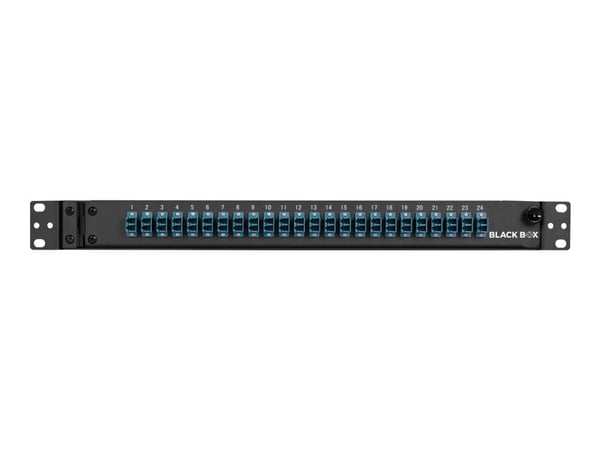 Black Box Rackmount Fiber Panel Loaded - Koblingspanel - 1U - 19"/23" - 24 porter