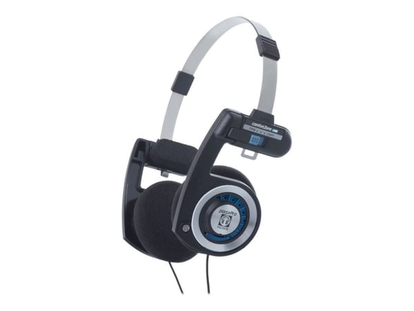 Koss PortaPro - Hodetelefoner - on-ear - kablet - 3,5 mm jakk - svart, sølv