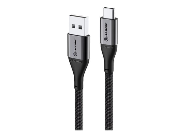 Alogic Super Ultra - USB-kaapeli - USB-C (han) til USB (han) - USB 2.0 - 3 A - 1,5 m - harmaa - avaruusharmaa