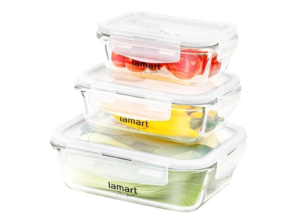 Lamart by Piere Lamart AIR LT6011 - Beholdersæt til madvarer - rektangulær - klar