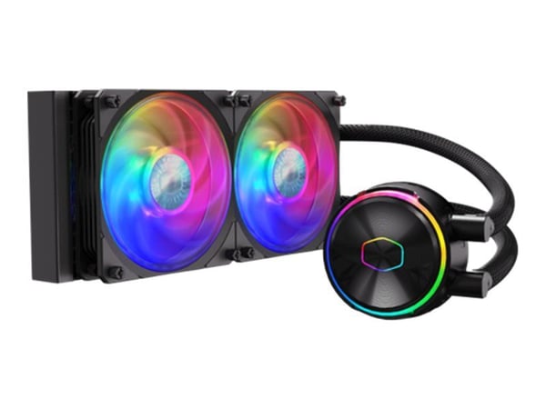 Cooler Master MasterLiquid PL240 FLUX - Væskekjølesystem for prosessor - Radiatorstørrelse: 240 mm - (for: LGA1156, AM2, AM2+, AM3, LGA1155, AM3+, ...