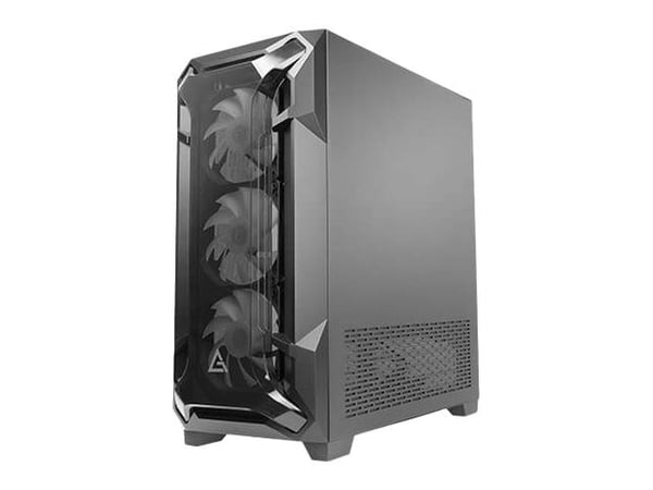 Antec DF600 Flux - Tower - ATX - sidepanel med vindu (herdet glass) - ingen strømforsyning - USB/lyd