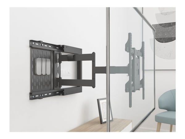 Multibrackets M Hospitality Flexarm with STB Enclosure - Brakett - for LCD-skjerm - metall - svart - skjermstørrelse: 37"-70" - veggmonterbar