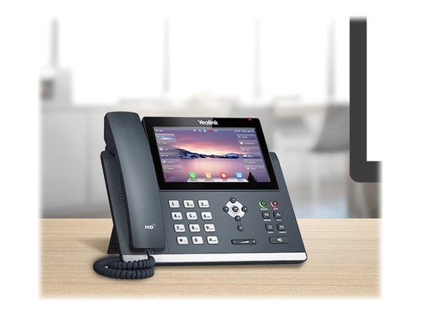 Yealink SIP-T48U - VoIP-telefon - 3-veis samtalefunksjon - SIP, SIP v2, SRTP - 16 linjer - klassisk grå