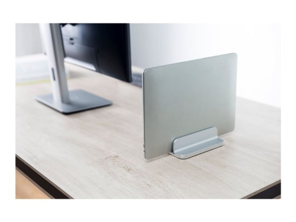 DELTACO Office ARM-0532 - Stativ - for notebook/nettbrett - sandblåst anodisert aluminium, plastikk - sølv - skjermstørrelse: 11"-17" - skrivebord