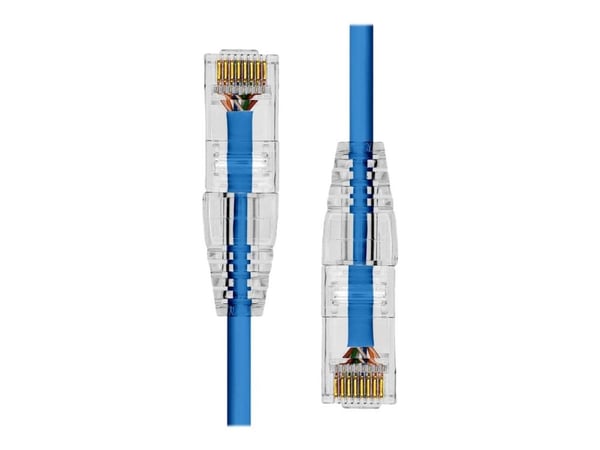 ProXtend Ultra Slim - Liitäntäkaapeli - RJ-45 (han) til RJ-45 (han) - 4 m - 3,6 mm - UTP - CAT 6 - halogeenisuojattu, kestävä - sininen