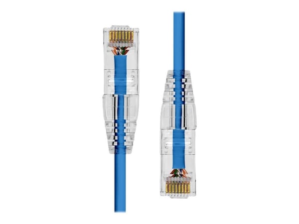 ProXtend - Nettverkskabel - RJ-45 (hann) til RJ-45 (hann) - 5 m - 3.6 mm - UTP - CAT 6a - halogenfri, uten hindringer, flertrådet - blå